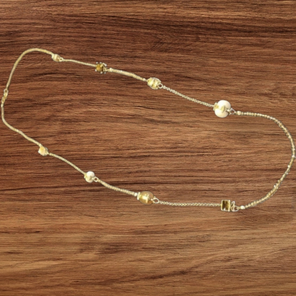 Beaded jewel necklace